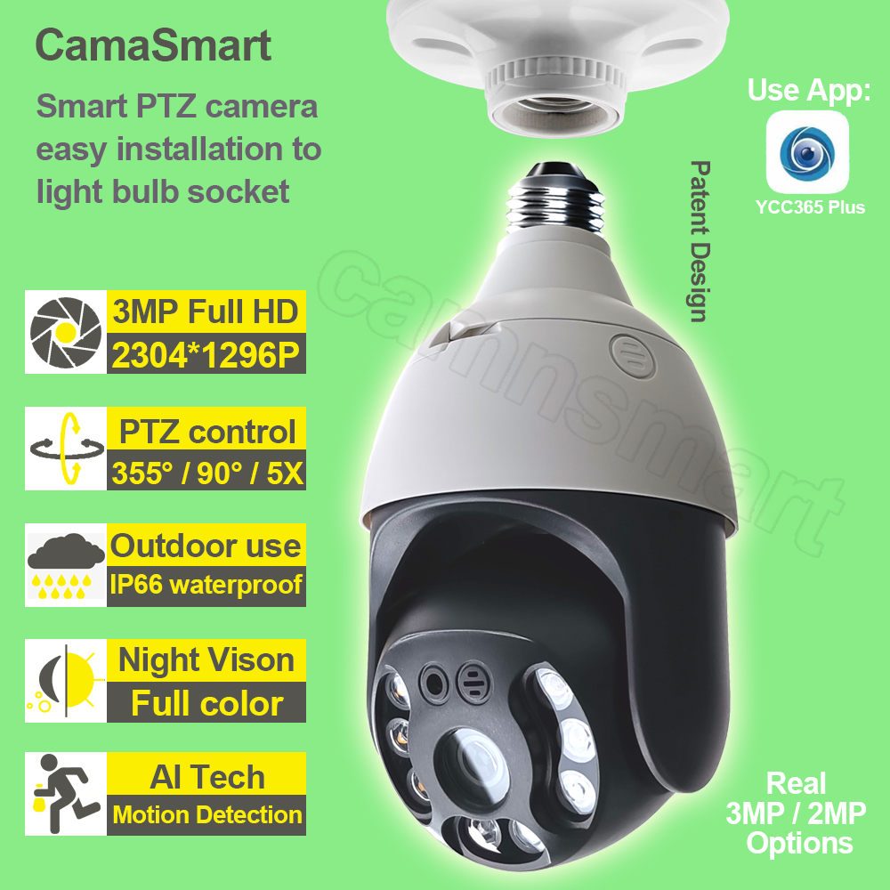 Photography Lighting Portrait - Dropshipping Camera Wifi Onvif 3MP E27