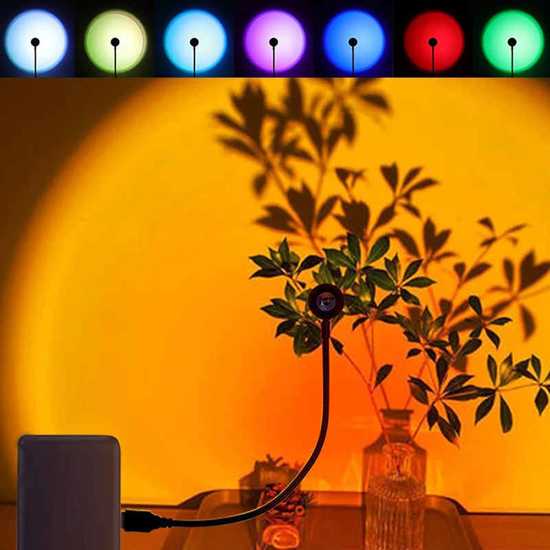 Photography Lightning - LED USB Sunset Lamp Projector Home