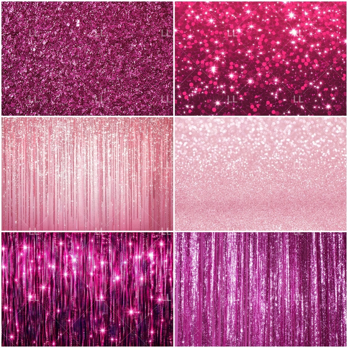 Photography Lighting Background - Pink Shimmer Wall Glitters Sequin Dreamy