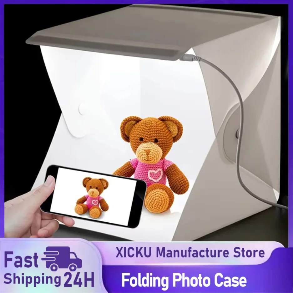 New Mini Folding Photo Booth S - Softbox Portable Strip avaliação e preço