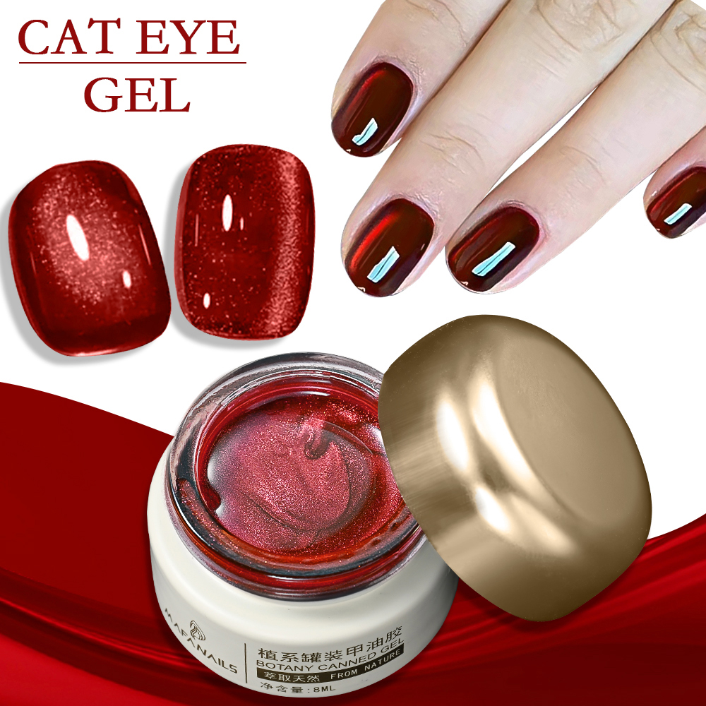 8ml Ruby Red Cat Eye Gel Nail  - Photography Lighting Gels avaliação e preço