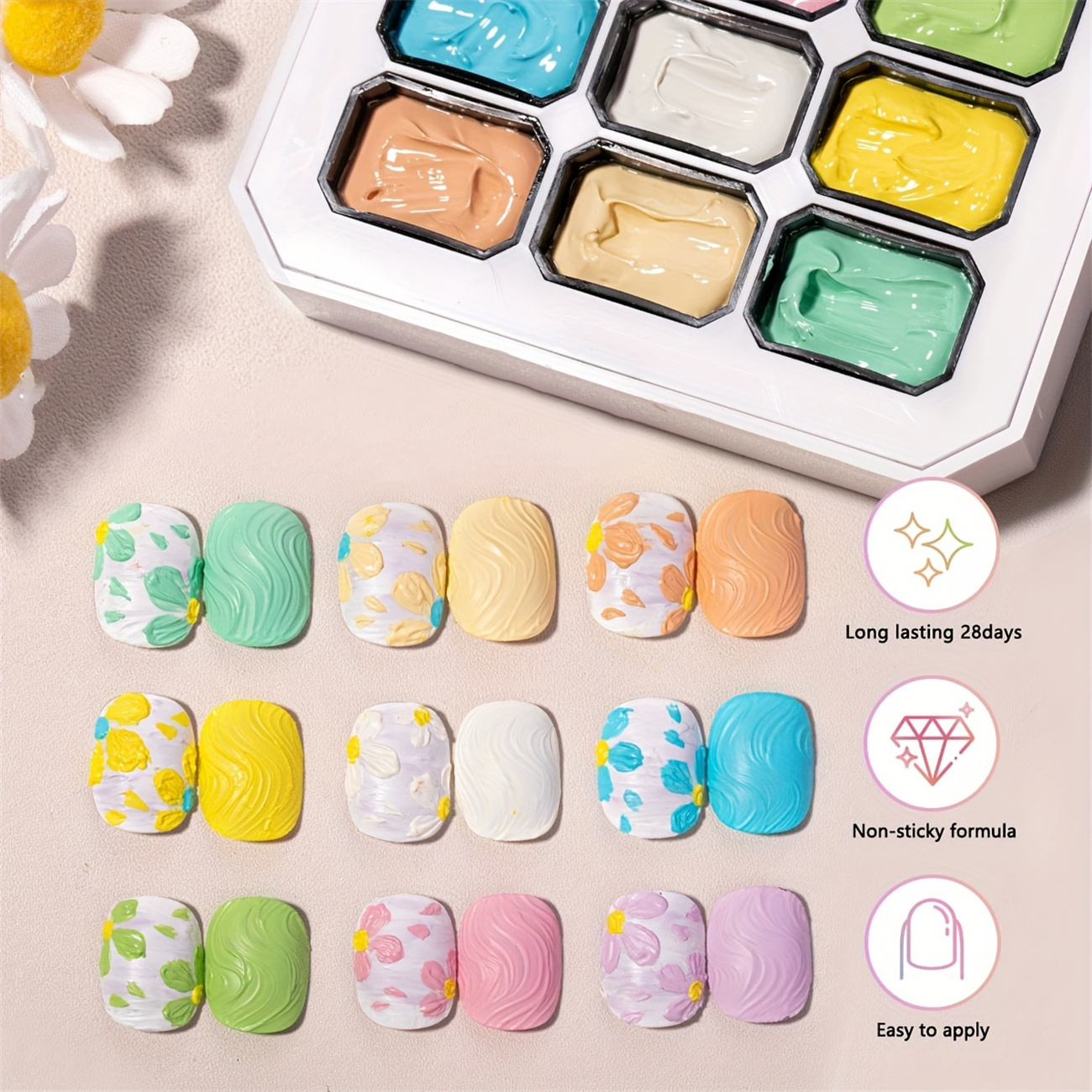 1pc 9-color Makaron solid nail - Photography Lighting Gels avaliação e preço