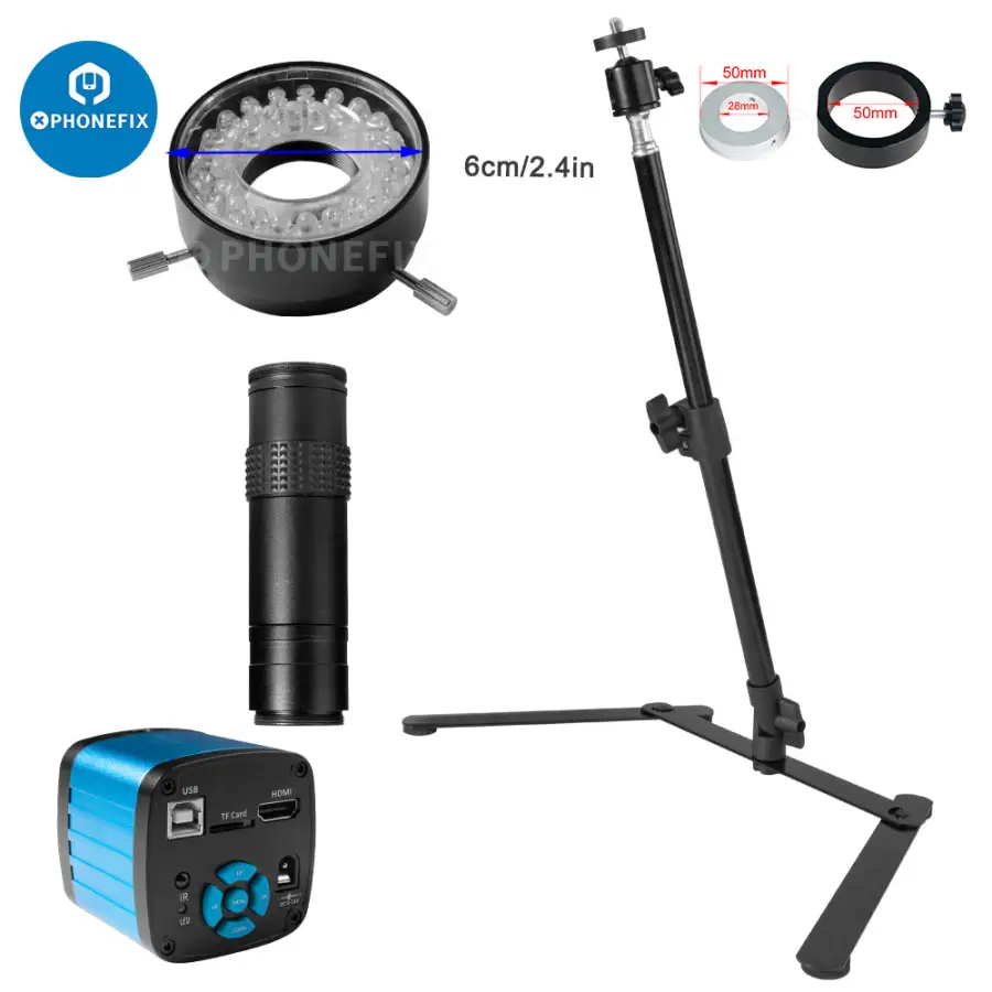 48MP Microscope Camera Set Uni - Lighting In Photography Definition avaliação e preço