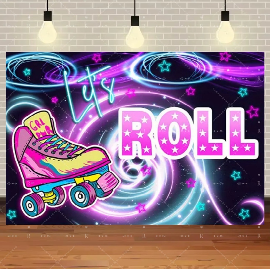 Roller Skating Shoes Theme Bir - Photography Lighting Background avaliação e preço