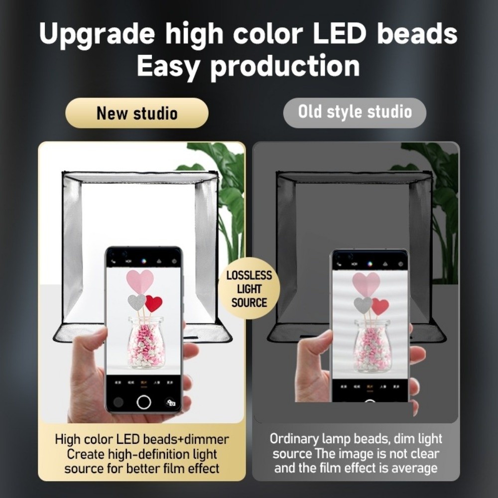 45/65cm LED Soft Light Box Min - Photography Lighting Background avaliação e preço
