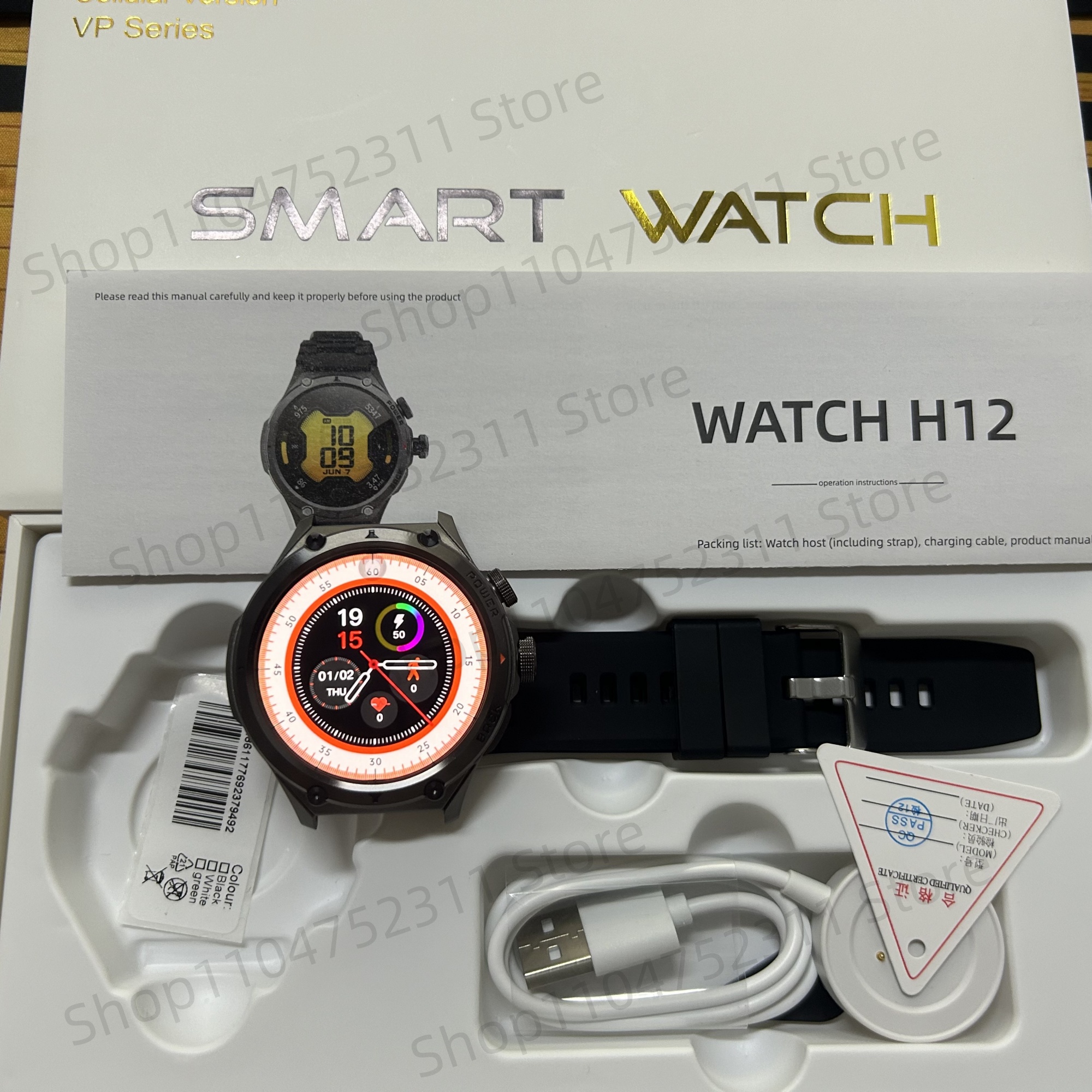H12 Smartwatch 4G LTE Smart Wa - Photography Lighting Gels avaliação e preço