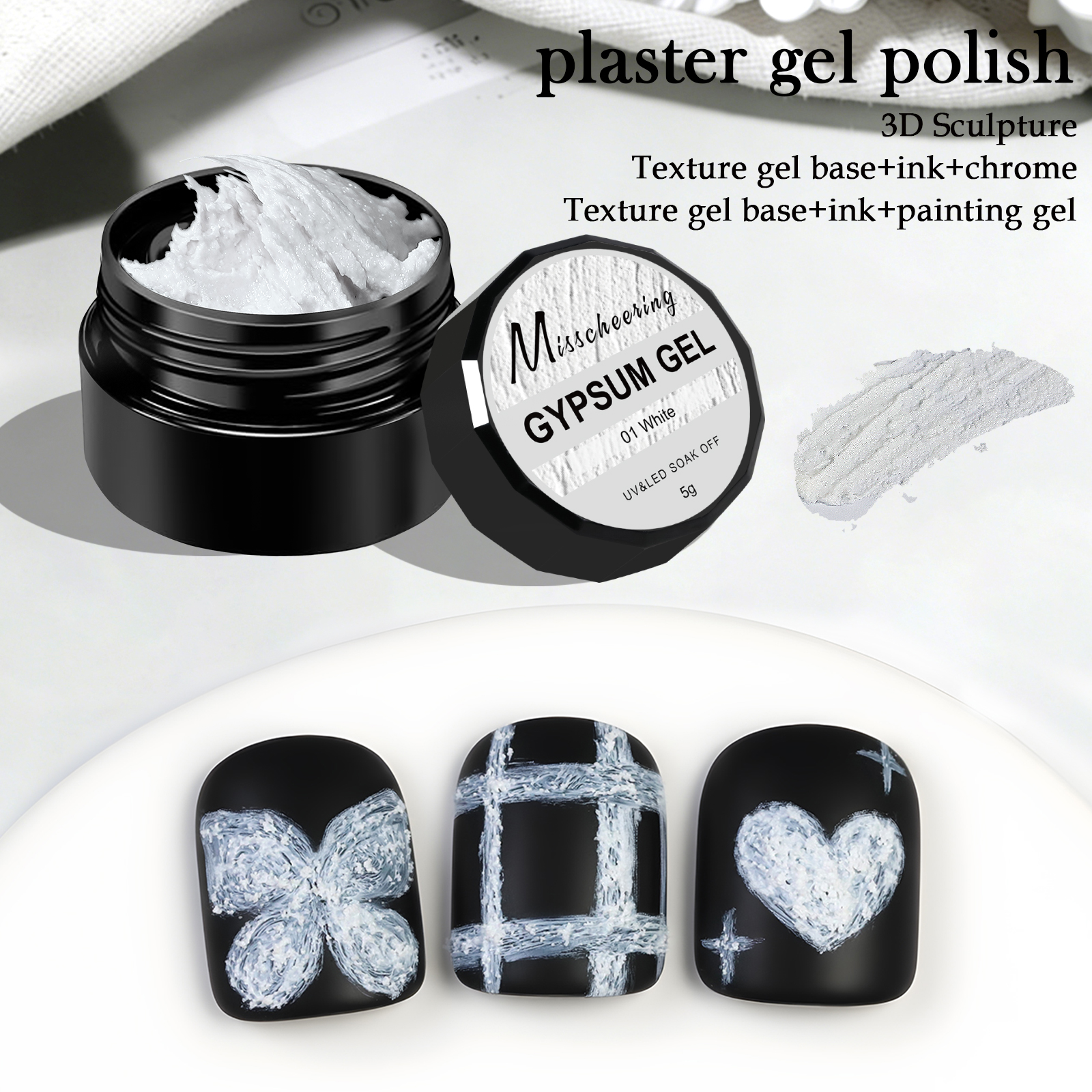 5g Solid Gypsum Painting Nail  - Photography Lighting Gels avaliação e preço