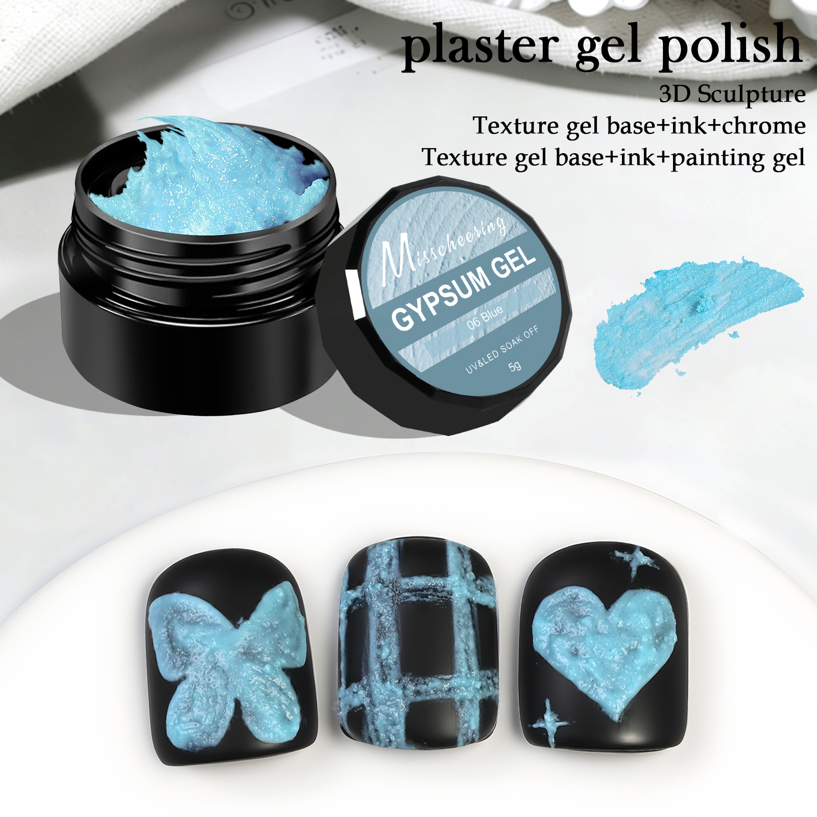 5g Solid Gypsum Painting Nail  - Photography Lighting Gels avaliação e preço