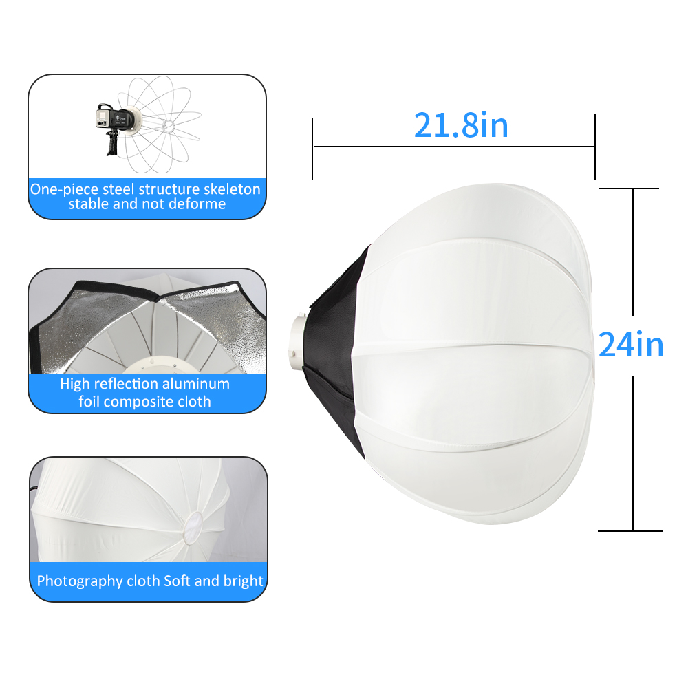 65cm Globe Lantern Softbox Bow - Globe Modifier Round avaliação e preço