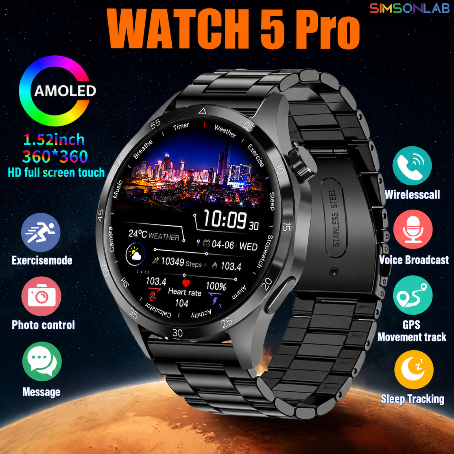 2026 Watch 5 Pro GPS Track Com - Photography Lightning avaliação e preço