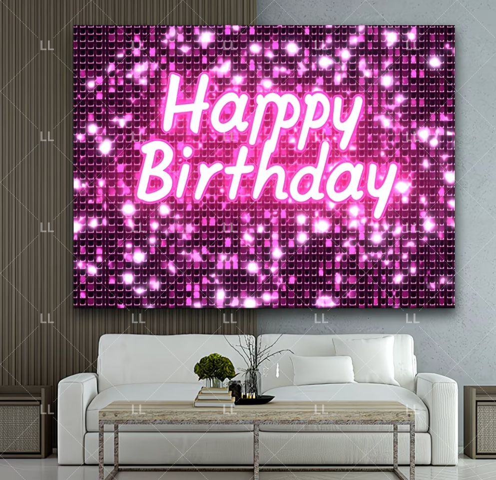 Pink Shimmer Wall Glitters Seq - Photography Lighting Background avaliação e preço