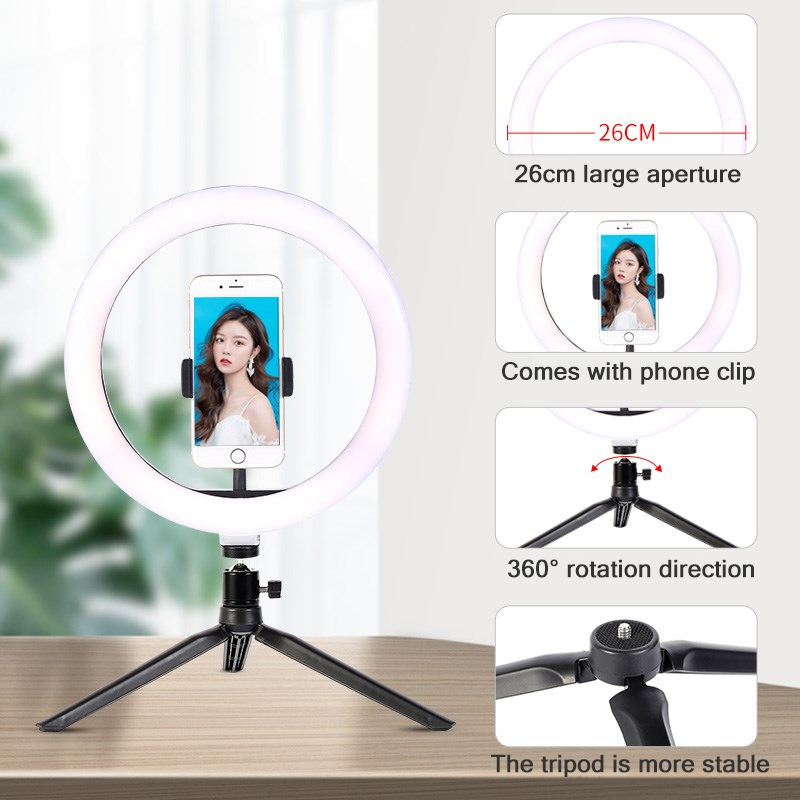 26cm 10 inch Led Ring Selfie L - Photography Lightning avaliação e preço