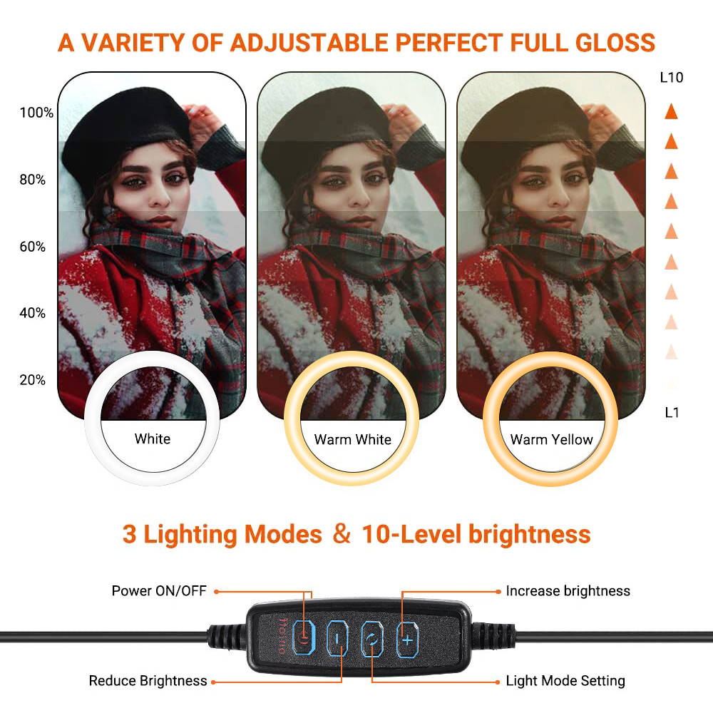 26cm 10 inch Led Ring Selfie L - Photography Lightning avaliação e preço