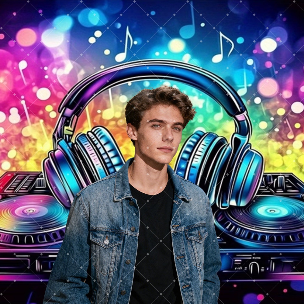 Hip Hop Music DJ Party Decorat - Photography Lighting Background avaliação e preço
