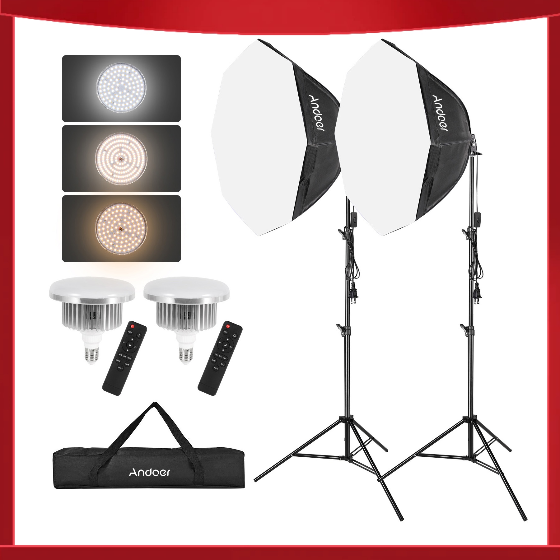 Andoer Studio Photography Ligh - Photography Lighting Portrait avaliação e preço