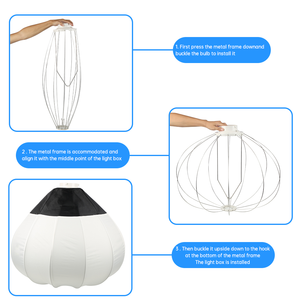 65cm Globe Lantern Softbox Bow - Globe Modifier Round avaliação e preço