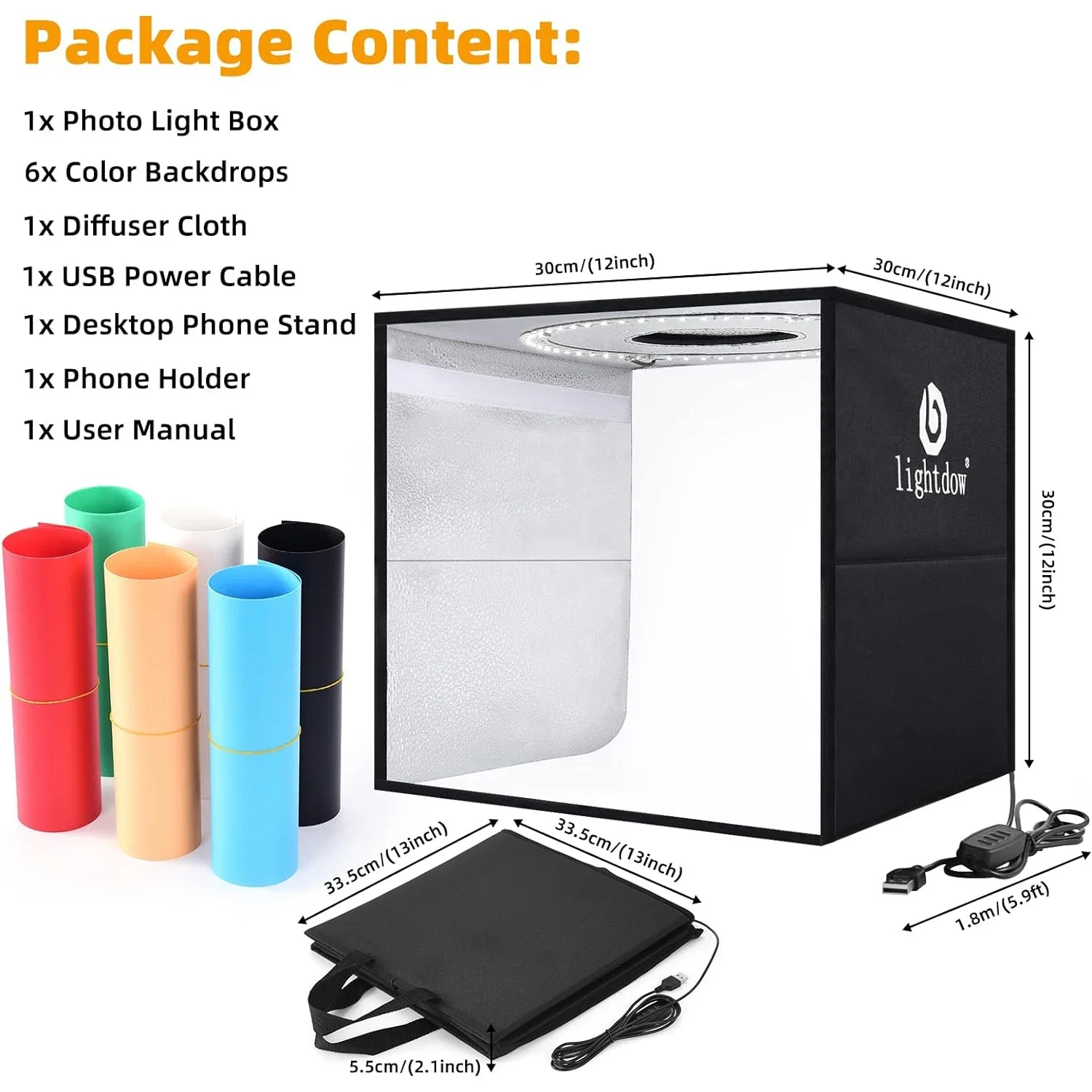 Lightdow Dimmable Photo Box LE - Photography Lightning avaliação e preço