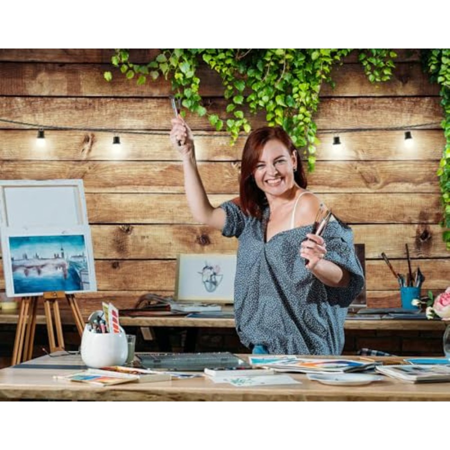 10X8FT Rustic Wood Plank Photo - Photography Lighting Background avaliação e preço