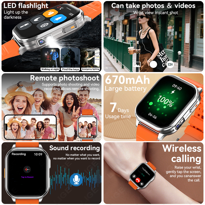LIGE 2026 Camera Smart Watch M - Photography Lighting Gels avaliação e preço