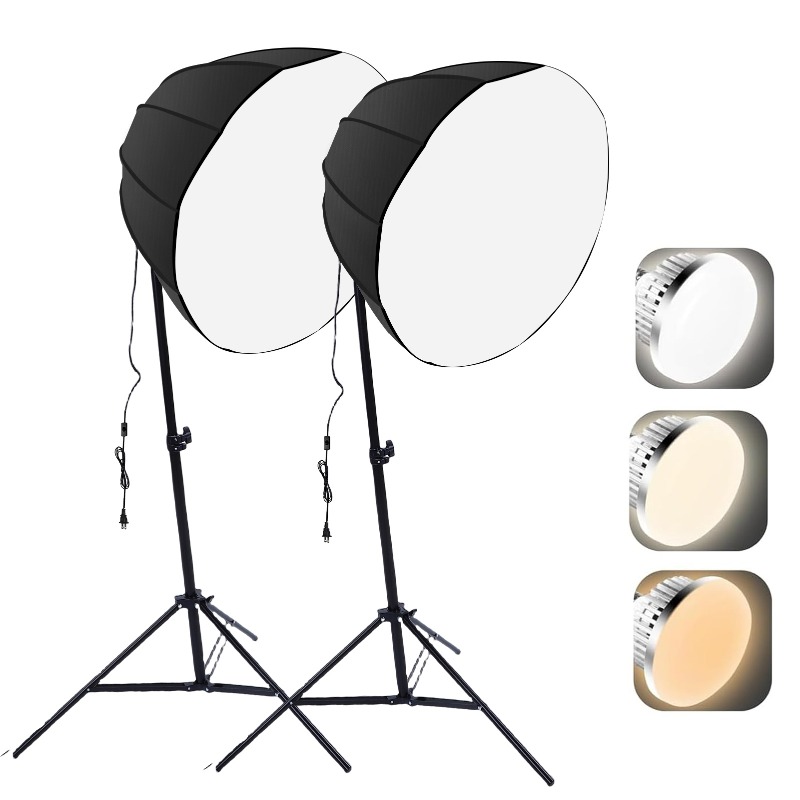 2 Sets Photography Lights Kit  - Photography Lighting Portrait avaliação e preço
