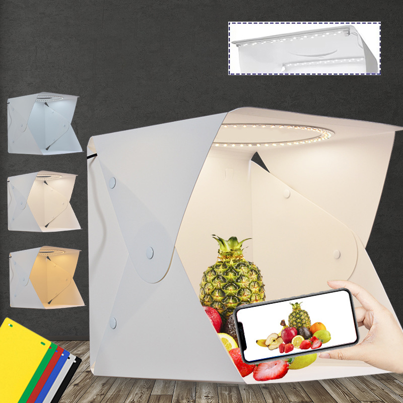 Mini Folding Photo Booth Softb - Softbox Portable Strip avaliação e preço