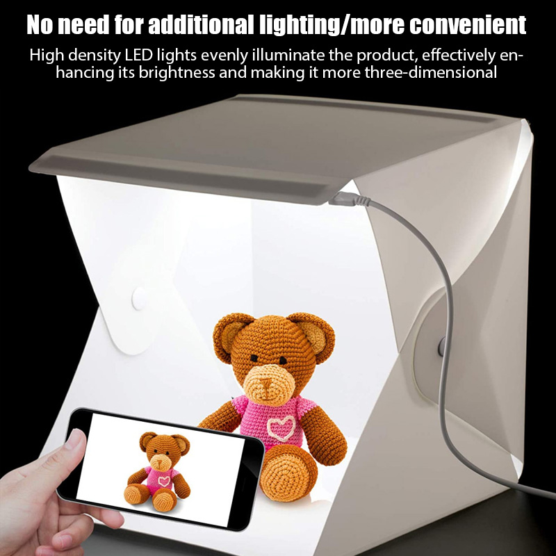Mini Folding Photo Booth Softb - Softbox Portable Strip avaliação e preço