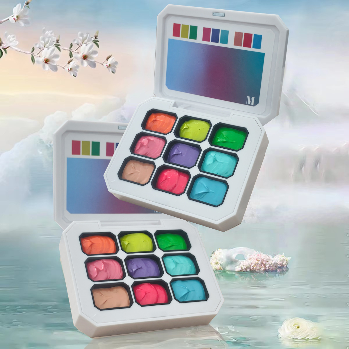 1pc 9-color solid nail polish  - Photography Lighting Gels avaliação e preço