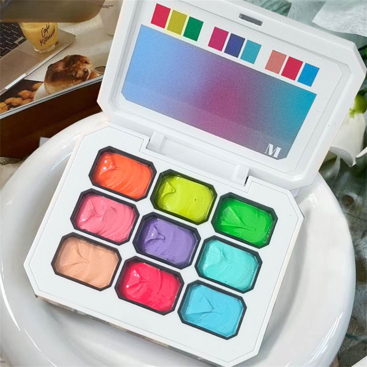 1pc 9-color solid nail polish  - Photography Lighting Gels avaliação e preço