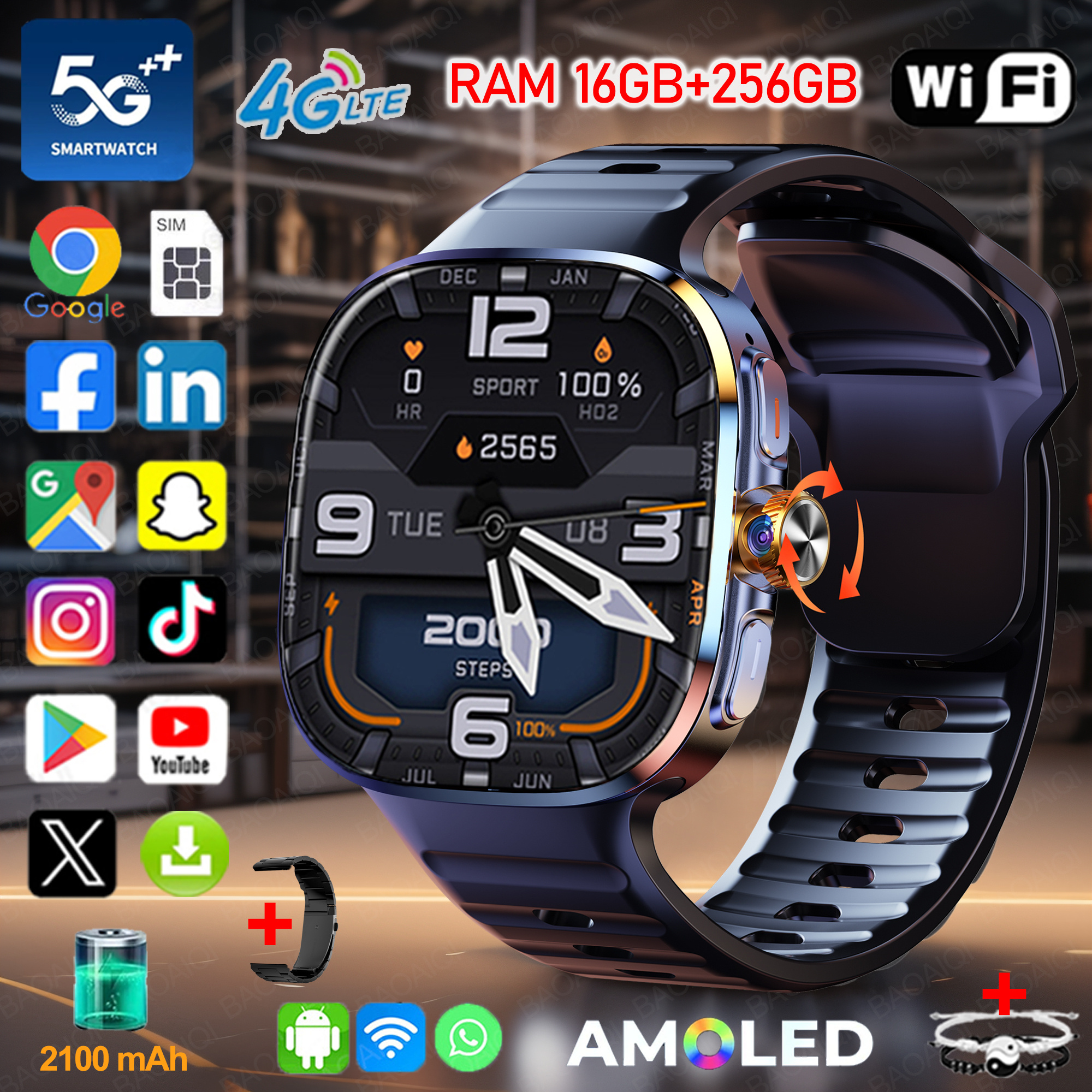 New Large Screen Smartwatch 4G - Photography Lighting Gels avaliação e preço