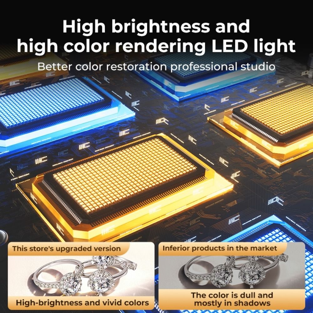 45/65cm Studio LED Light Box F - Photography Lighting Background avaliação e preço