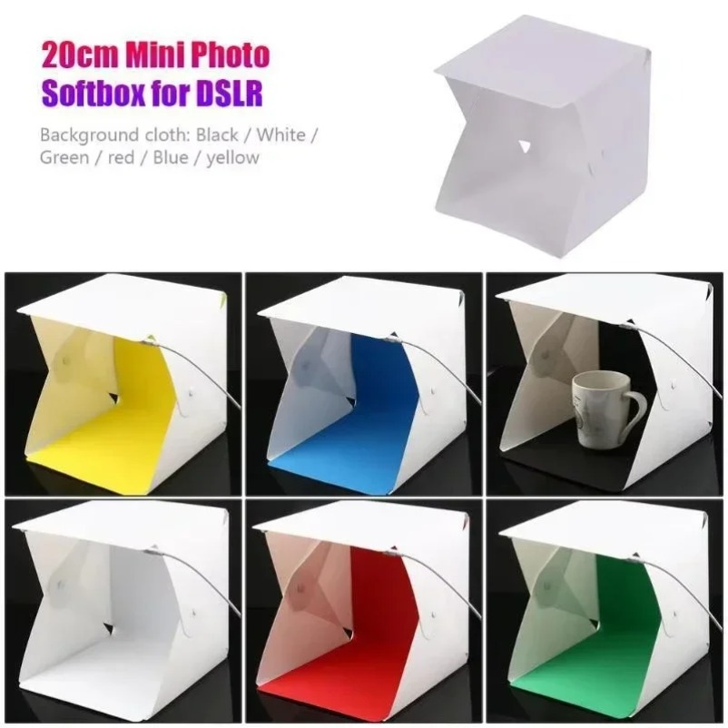 Mini Folding Photo Booth Softb - Softbox Portable Strip avaliação e preço